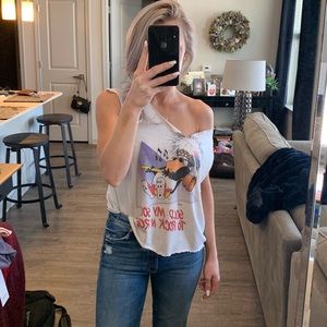 Vintage “Sold My Soul To Rock N’ Roll” Cropped Tee